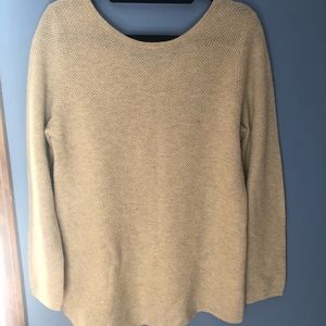 Garnet Hill beige sweater